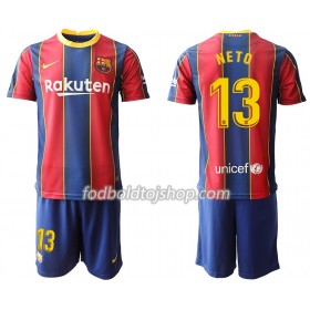 FC Barcelona Norberto Neto 13 Børn Hjemme Fodboldsæt 2020-21 S/S (+ Korte bukser)